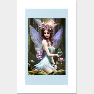 Forest Fairy With Potion Posters and Art